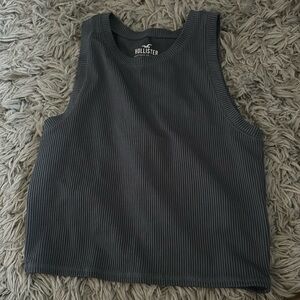 hollister tank top navy blue